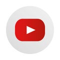 Social media logo, youtube share videos