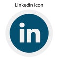 High resolution rounded coloured LinkedIn logo with vector Ai file.