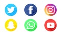 Social Media logotype vector icons