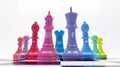 Social Media Marketing Chess social networks Royalty Free Stock Photo