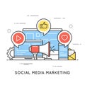 Social media marketing, SMM, network communication, internet adv