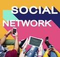 Social Media Network Community Connection Chat Concept