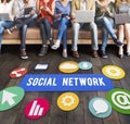 Social Media Network Internet Connection Concept Royalty Free Stock Photo