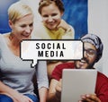 Social Media Network Socialize Communication Concept Royalty Free Stock Photo
