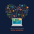 Social Media Poster Royalty Free Stock Photo