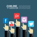 Social media poster design Royalty Free Stock Photo