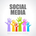 Social media poster Royalty Free Stock Photo
