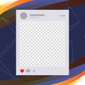 Social media posts with this modern, customizable template featuring vibrant abstract shapes and interactive elements for dynamic Royalty Free Stock Photo