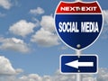 Social media road sign