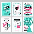 Social media sale banners collection