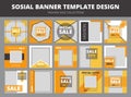 Social media sale posts and banners design