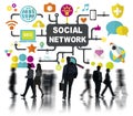 Social Media Social Networking Connection Global Concept Royalty Free Stock Photo