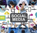 Social Media Social Networking Technology Connection Concept Royalty Free Stock Photo