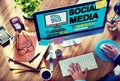 Social Media Social Networking Technology Connection Concept Royalty Free Stock Photo