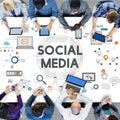 Social Media Social Networking Technology Innovation Concept Royalty Free Stock Photo