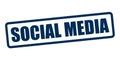 Social media stamp Royalty Free Stock Photo