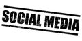 Social media stamp Royalty Free Stock Photo