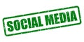 Social media stamp Royalty Free Stock Photo