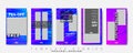 Social media stories templates. Layout pack. Vector illustration Royalty Free Stock Photo