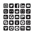 Social Media Symbol of Networking Sites & App icon