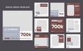 Social media template banner real estate property and house sale promotion. fully editable instagram and facebook square post Royalty Free Stock Photo