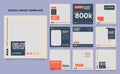 Social media template banner real estate property and house sale promotion. fully editable instagram and facebook square post Royalty Free Stock Photo