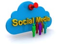 Social media web icon Royalty Free Stock Photo