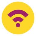 Social media wifi, icon Royalty Free Stock Photo