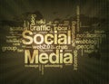 Social media word cloud Royalty Free Stock Photo