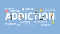 Social network addiction. Royalty Free Stock Photo