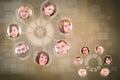 Social network circle Royalty Free Stock Photo