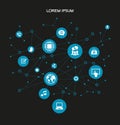 Social network communication in the global computer networks