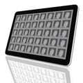 Social Network Group of Tablet Computers Royalty Free Stock Photo