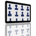 Social Network Group of Tablet Computers Royalty Free Stock Photo