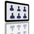 Social Network Group of Tablet Computers Royalty Free Stock Photo