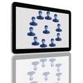 Social Network Group of Tablet Computers Royalty Free Stock Photo