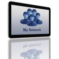 Social Network Group of Tablet Computers Royalty Free Stock Photo