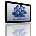 Social Network Group of Tablet Computers Royalty Free Stock Photo