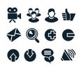 Social network icon set