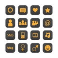 Social network icons Royalty Free Stock Photo