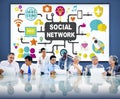 Social Network Internet Online Society Connecting Social Media C Royalty Free Stock Photo