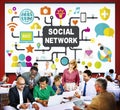 Social Network Internet Online Society Connecting Social Media C Royalty Free Stock Photo