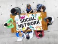 Social Network Internet Online Society Connecting Social Media C Royalty Free Stock Photo