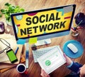 Social Network Internet Online Society Connecting Social Media Royalty Free Stock Photo