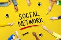 Social Network Media Internet Online People Sharing Concept Royalty Free Stock Photo