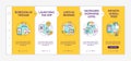 Social network overuse onboarding vector template