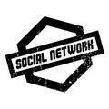 Social Network rubber stamp