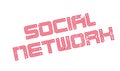Social Network rubber stamp