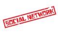 Social Network rubber stamp