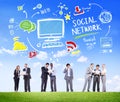 Social Network Social Media Business Communication Concept Royalty Free Stock Photo